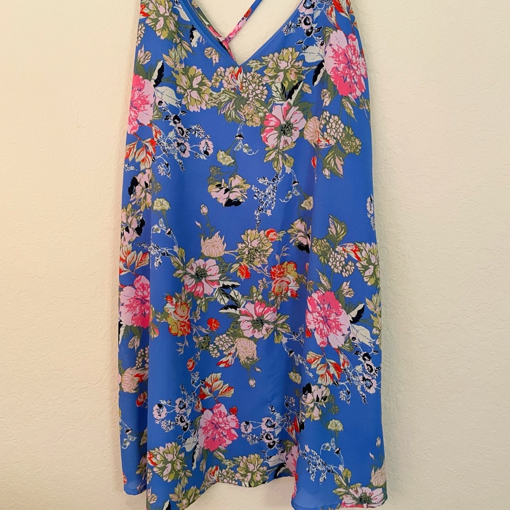 Short floral spaghetti strap sundress size xs-small